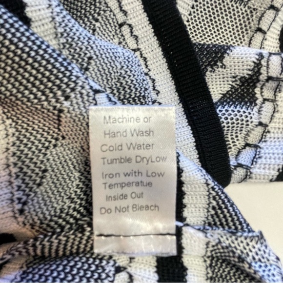 Ming Wang Geometric Cardigan Black/White Size 2X - Picture 8 of 12